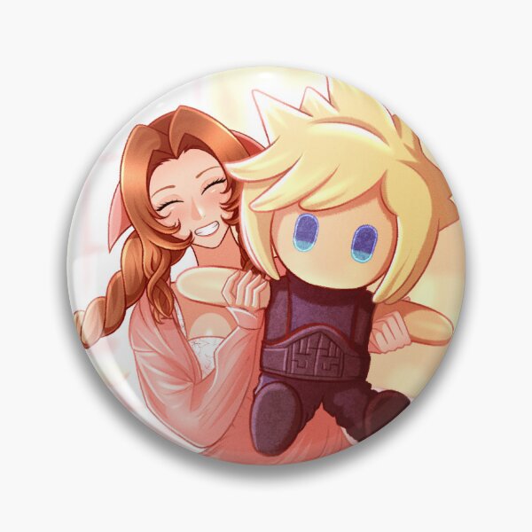 Item preview, Aerith with Cloud Plushie - Cloud's Birthday designed and sold by RyMoltArt.
