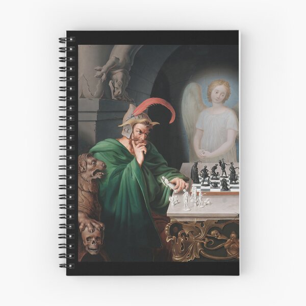 Item preview, Classic Checkmate Painting by Moritz Retzsch 1837 designed and sold by TeeARTHY.