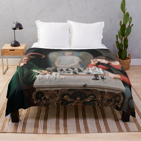 Item preview, Classic Checkmate Painting by Moritz Retzsch 1837 designed and sold by TeeARTHY.