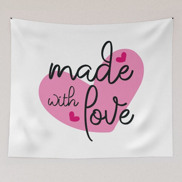 Item preview, Made with love lettering designed and sold by SweetberryHouse.