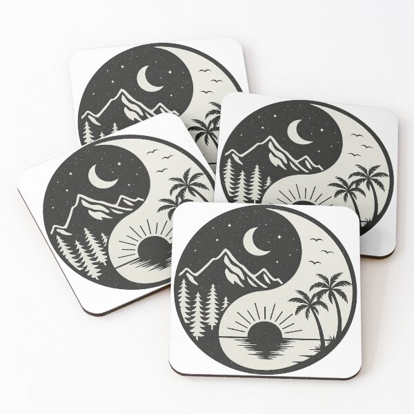 Item preview, Yin Yang Mountain and Ocean Design designed and sold by ArtfulWeave.