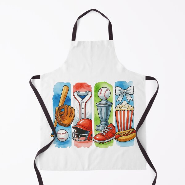 Item preview, Baseball Game Essentials Illustration designed and sold by ArtfulWeave.