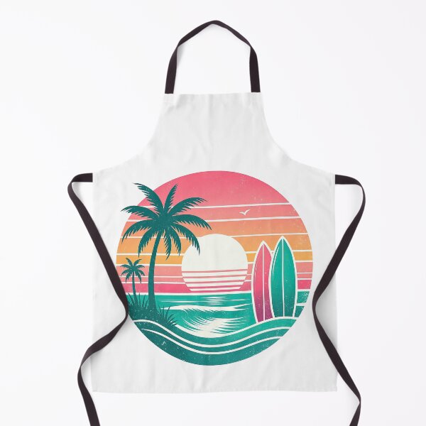 Item preview, Retro Sunset Surf Beach Design designed and sold by ArtfulWeave.