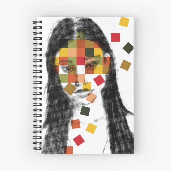 Item preview, Abstract Portrait in Squares F0001 Fall/Autumn Palette designed and sold by Morose-merch.