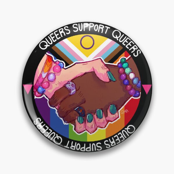 Item preview, Queers Support Queers designed and sold by Queer Media Archive.