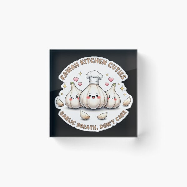 Item preview, Kawaii Kitchen Cuties – Funny Garlic Chef Design for Food Lovers designed and sold by Paulina Vanlife.