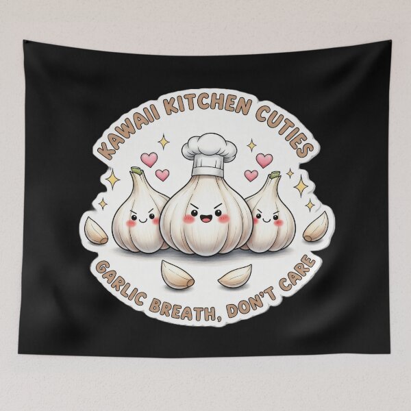 Item preview, Kawaii Kitchen Cuties – Funny Garlic Chef Design for Food Lovers designed and sold by Paulina Vanlife.