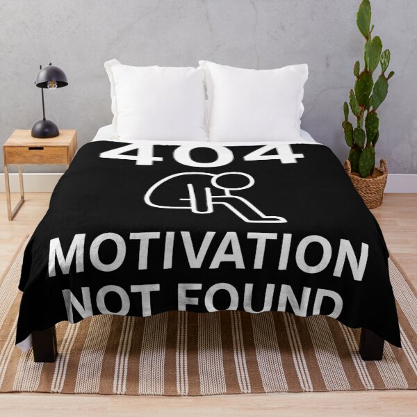 Item preview, 404: Motivation Not Found – Funny Minimalist Design designed and sold by Marsik1982.
