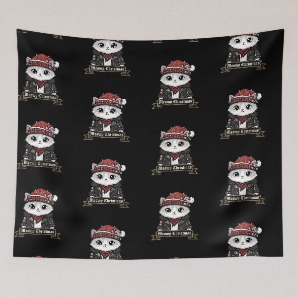 Item preview, Meowy Christmas Punk Cat Santa  designed and sold by EXON-Publishing.