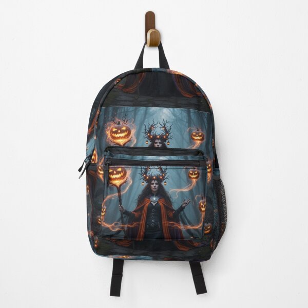 Item preview, Majestic Halloween Pumpkin Queen | Vintage Mystical Halloween Art designed and sold by VibeCraftique.