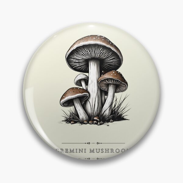 Item preview, Minimal Cremini Mushroom Sketch | Baby Bella Illustration (*Agaricus bisporus*) – Rustic Botanical Line Art for Foodies & Nature Lovers** designed and sold by CallisC-Arts.