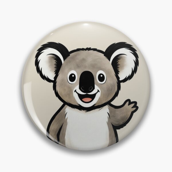 Item preview, Cute Waving Koala Bear - Kawaii Cartoon Australian Animal designed and sold by Wild-way Art.
