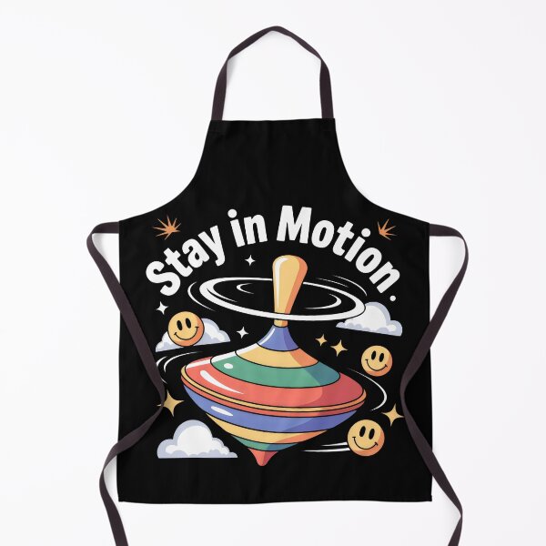 Item preview, Retro-Inspired Spinning Top with Happy Emojis and Motivational Arch Text designed and sold by SplashTastic.