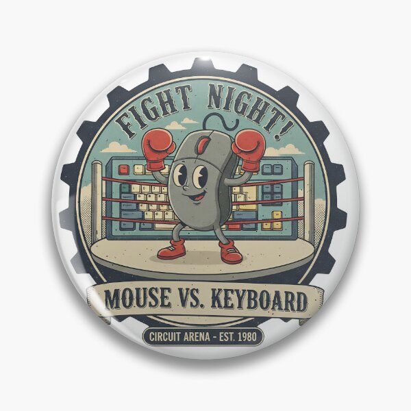 Item preview, Mouse vs. Keyboard | Retro Gaming Fight Night Art designed and sold by TheArtForge.