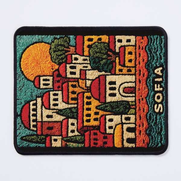 Item preview, Sofia Bulgaria Cathedral Woven Folk Art Poster designed and sold by TuncGK.