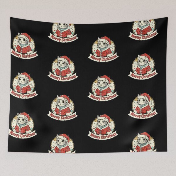 Item preview, Meowy Christmas Punk Cat Santa  designed and sold by EXON-Publishing.