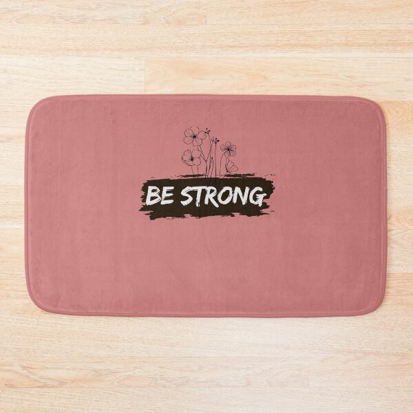 Item preview, Be Strong Floral Line Art and Brushstroke Motivation designed and sold by lovelynong.