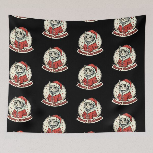 Item preview, Meowy Christmas Punk Cat Santa  designed and sold by EXON-Publishing.