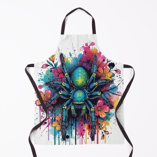 Item preview, Vibrant Web – The Green Bottle Blue Tarantula designed and sold by WildInkFusion.