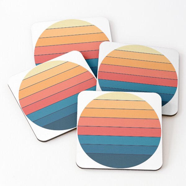 Item preview, Retro Sunset Gradient Circle Design designed and sold by ArtfulWeave.