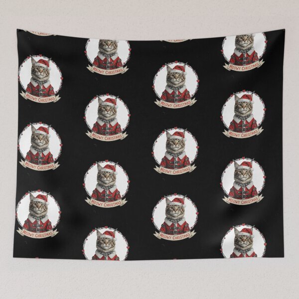 Item preview, Meowy Christmas Punk Cat Santa  designed and sold by EXON-Publishing.