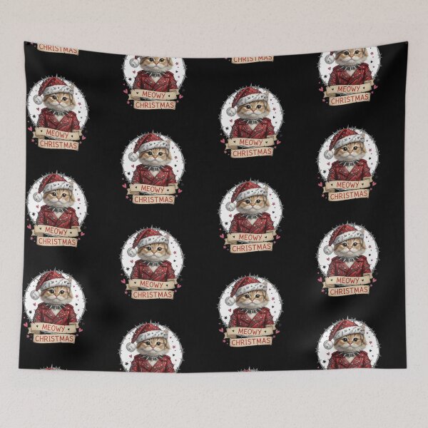 Item preview, Meowy Christmas Punk Cat Santa  designed and sold by EXON-Publishing.