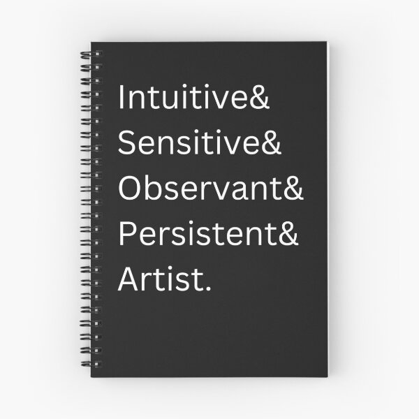 Item preview, Intuitive & Sensitive & Observant & Persistent & Artist designed and sold by Expression Thru Sketches.