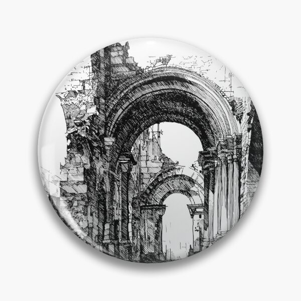 Item preview, The silent arch, ink on paper, A3, 2025 designed and sold by oanaunciuleanu.