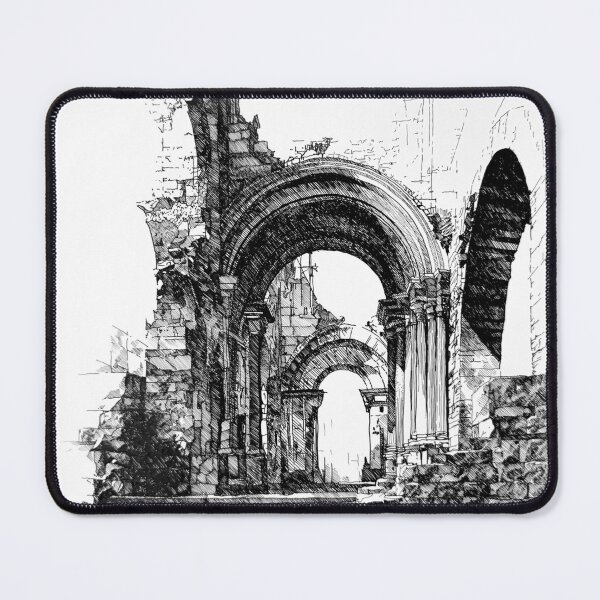 Item preview, The silent arch, ink on paper, A3, 2025 designed and sold by oanaunciuleanu.