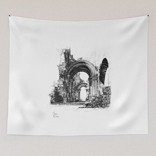 Item preview, The silent arch, ink on paper, A3, 2025 designed and sold by oanaunciuleanu.