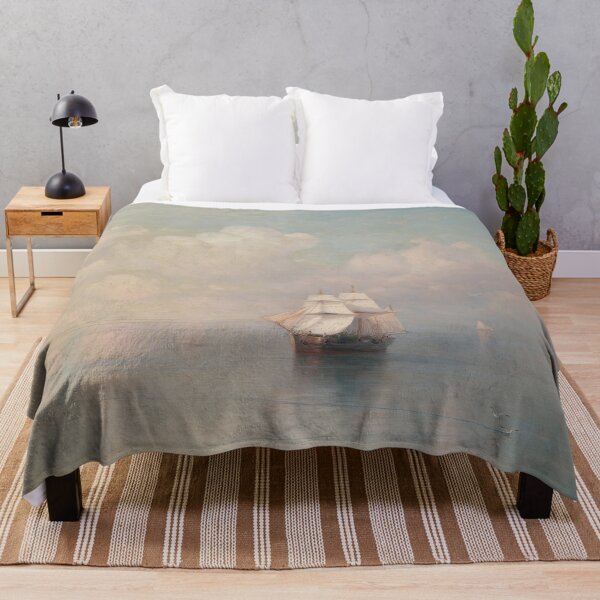 Item preview, Calm Seascape Oil Painting Classic Fine Art designed and sold by TeeARTHY.