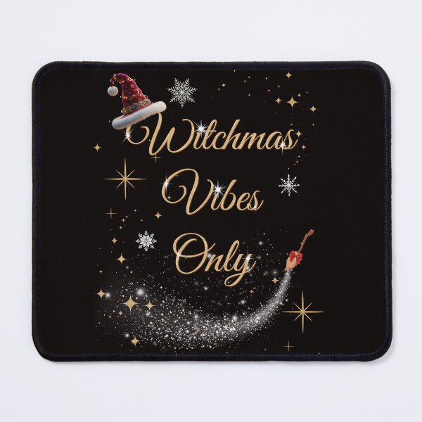 Item preview, Witchmas Vibes Only | Christmas Witch Broom Hat designed and sold by LixysTempo.