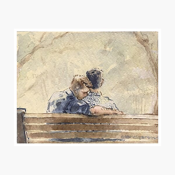 Park Bench Photographic Print