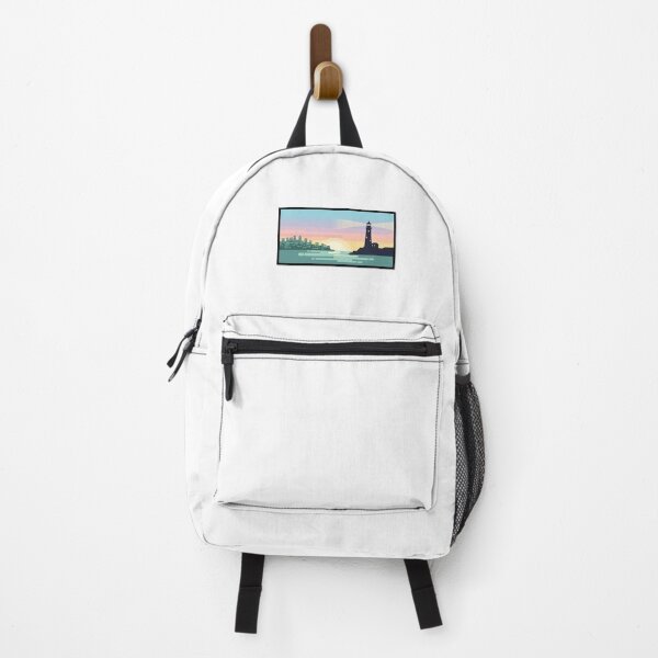 Item preview, Minimal Coastal Town with Lighthouse designed and sold by Le Grand Requin.