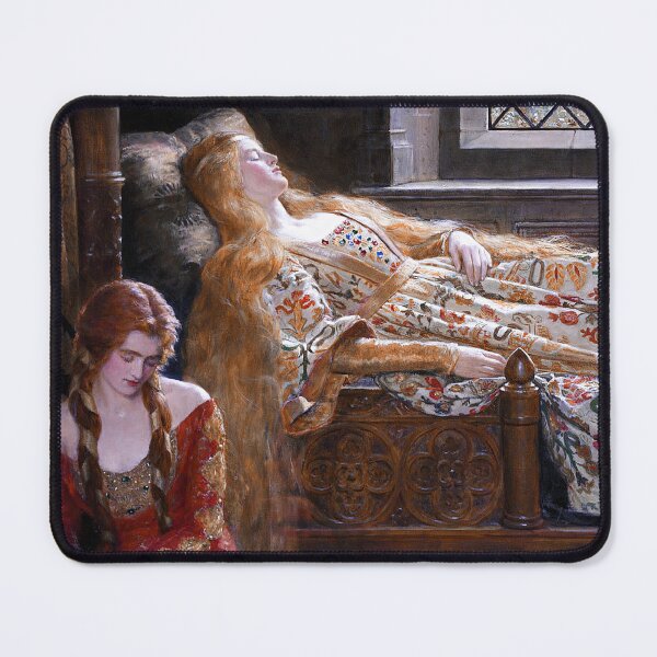 Item preview, Sleeping Beauty John Collier Classic Oil Painting designed and sold by TeeARTHY.