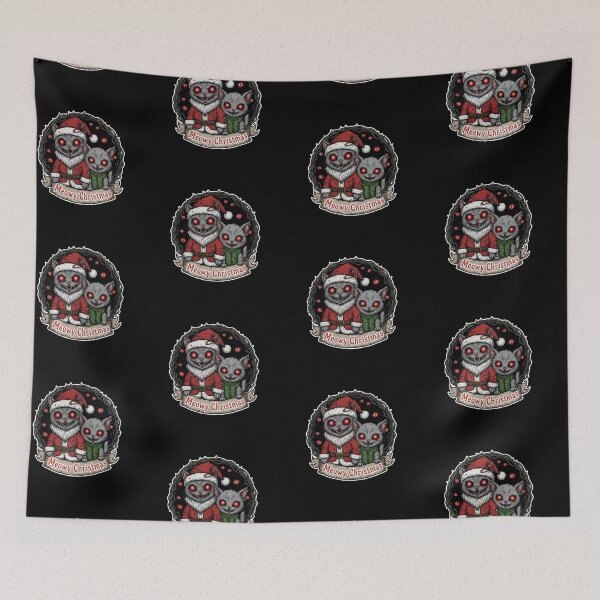 Item preview, Meowy Christmas Horror Cat Santa Cat Elf designed and sold by EXON-Publishing.