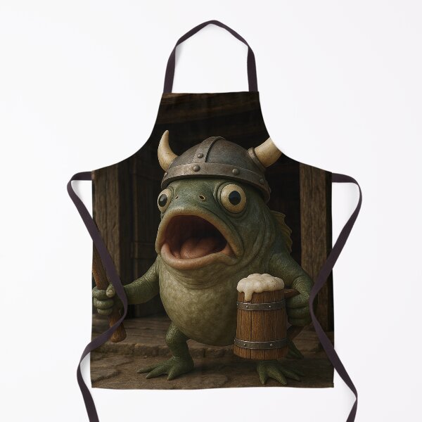 Item preview, Blörp the Axe-Fish – Viking Fish Warrior in Brainrot Style designed and sold by NorseDrip.
