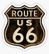 Vintage Route 66 Sticker