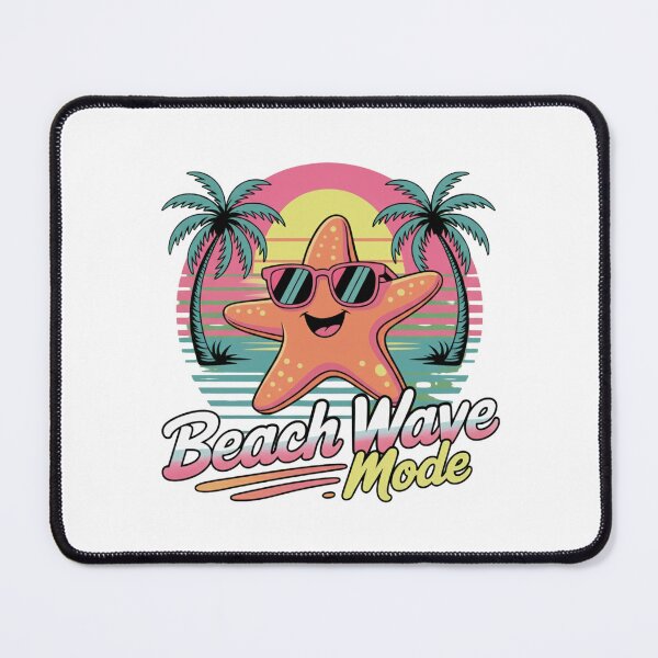 Item preview, Beach Wave Mode Retro Cartoon Dancing Starfish Summer Vibes designed and sold by chattsuede.
