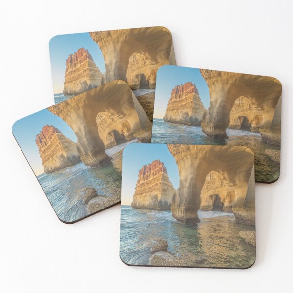 Item preview, Lifestyle Hub: Golden Hour Coastal Rock Arches over Turquoise Sea designed and sold by M&M Lifestyle Hub.