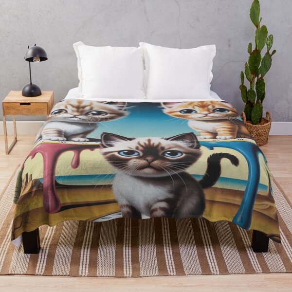 Item preview, Cute kittens in the style of Salvador Dali. designed and sold by elegantpaterns.