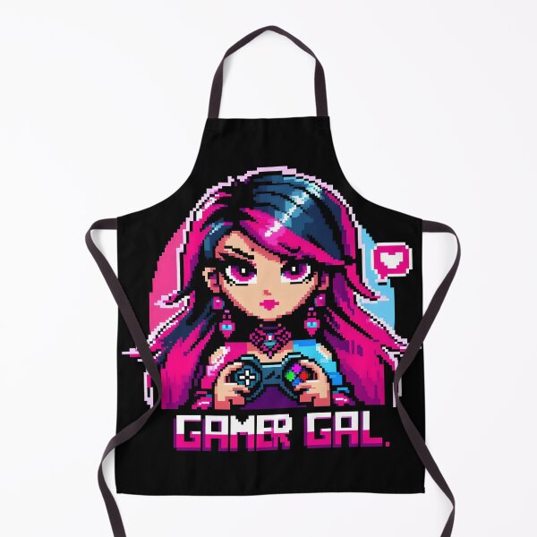 Item preview, Pixel Art Gamer Girl - Retro Gaming Design with Heart. designed and sold by The-T-In-Retro.
