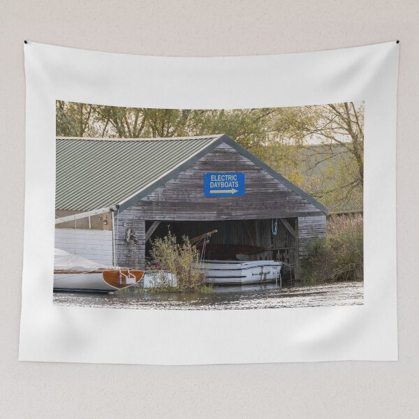 Item preview, Boat shed on the river bank designed and sold by yackers1.