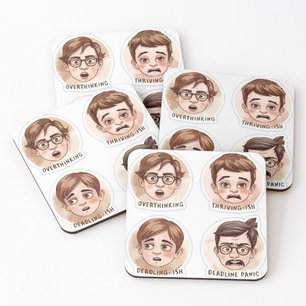 Item preview, Espresso Moods – Sticker Pack for Caffeinated Chaos & Emotional Complexity v3 designed and sold by PixelNest-Haven.