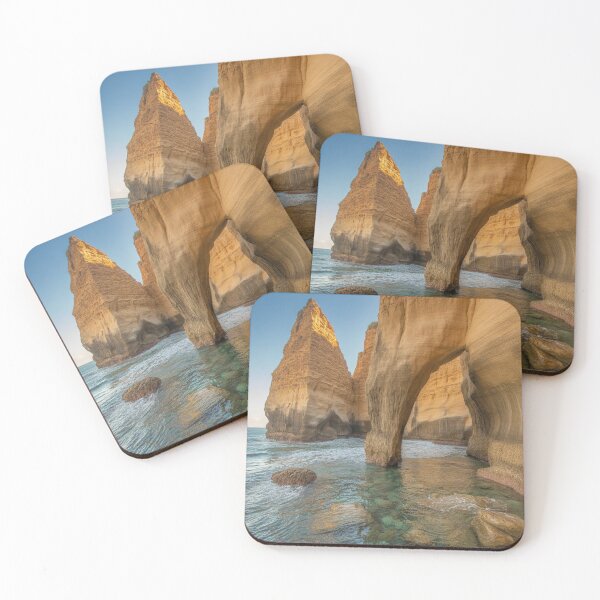 Item preview, Lifestyle Hub: Golden Hour Coastal Rock Arches over Turquoise Sea designed and sold by M&M Lifestyle Hub.
