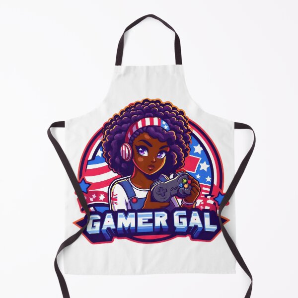 Item preview, American Gamer Girl - Patriotic Gaming Design. designed and sold by The-T-In-Retro.