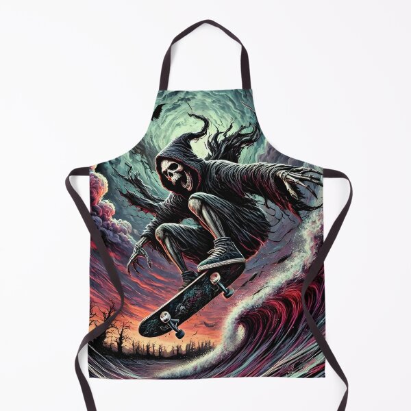 Item preview, Skater Grim Reaper – Ride the Wave of Death" designed and sold by Syed-Artist.