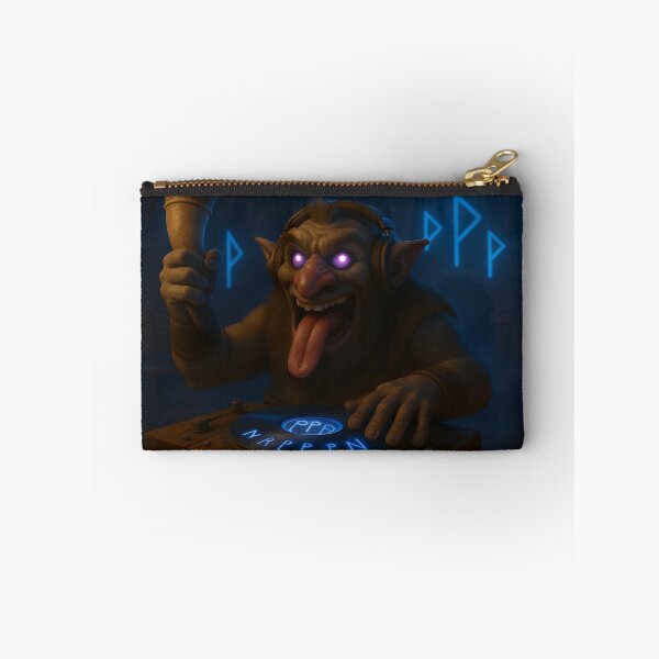 Item preview, Tungl-Troll DJ – Rune Disco Troll of the North in Brainrot style  designed and sold by NorseDrip.