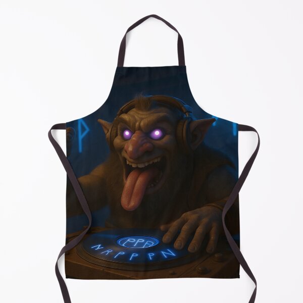 Item preview, Tungl-Troll DJ – Rune Disco Troll of the North in Brainrot style designed and sold by NorseDrip.