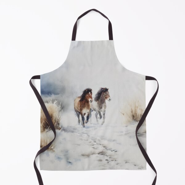 Item preview, A pair of Icelandic horses playing in a snowy landscape Horses in Motion designed and sold by CDC40.